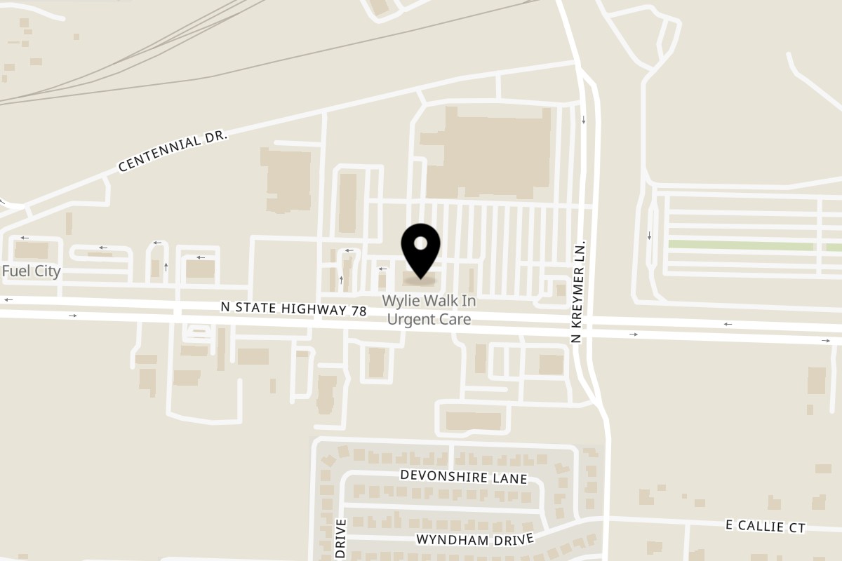 Map showing the location of Hot pancakes Wylie on 2030 N State Highway 78 in Wylie
